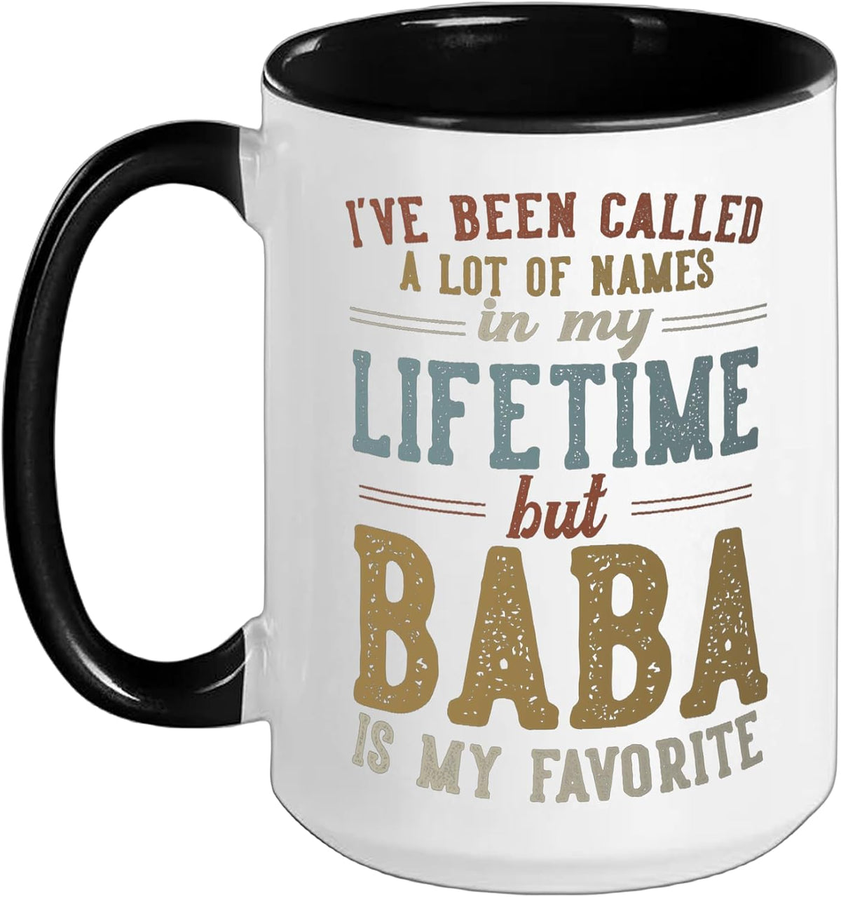 Baba Is My Favorite Name - Father's Day Baba Ceramic Mug