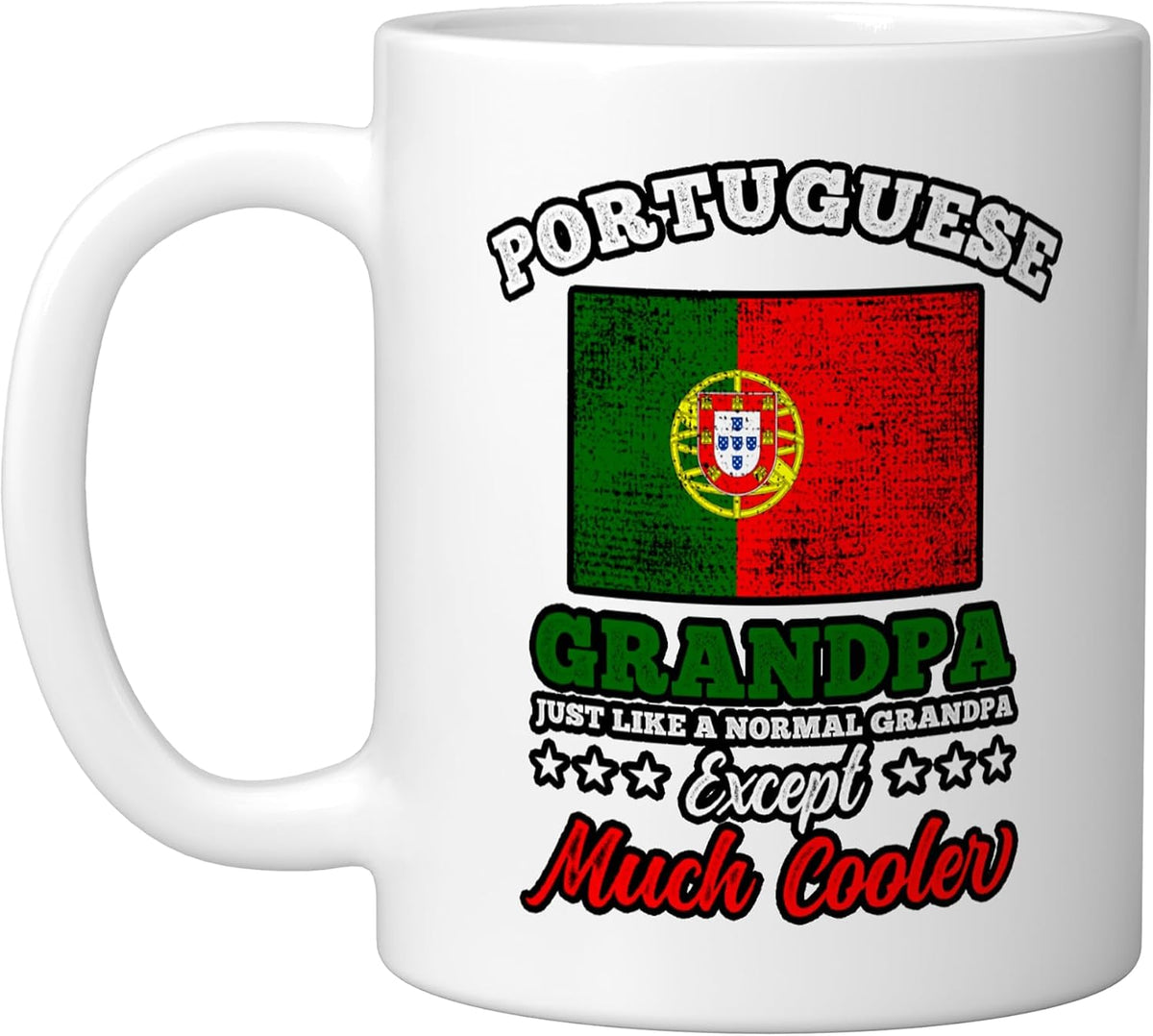 Portugal Flag Portuguese Grandpa Fathers Day Christmas Ceramic Mug
