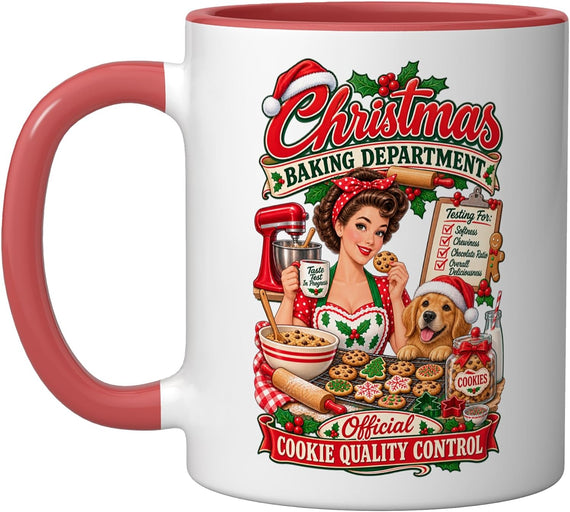 Christmas Baking Department Cookie Ceramic Mug