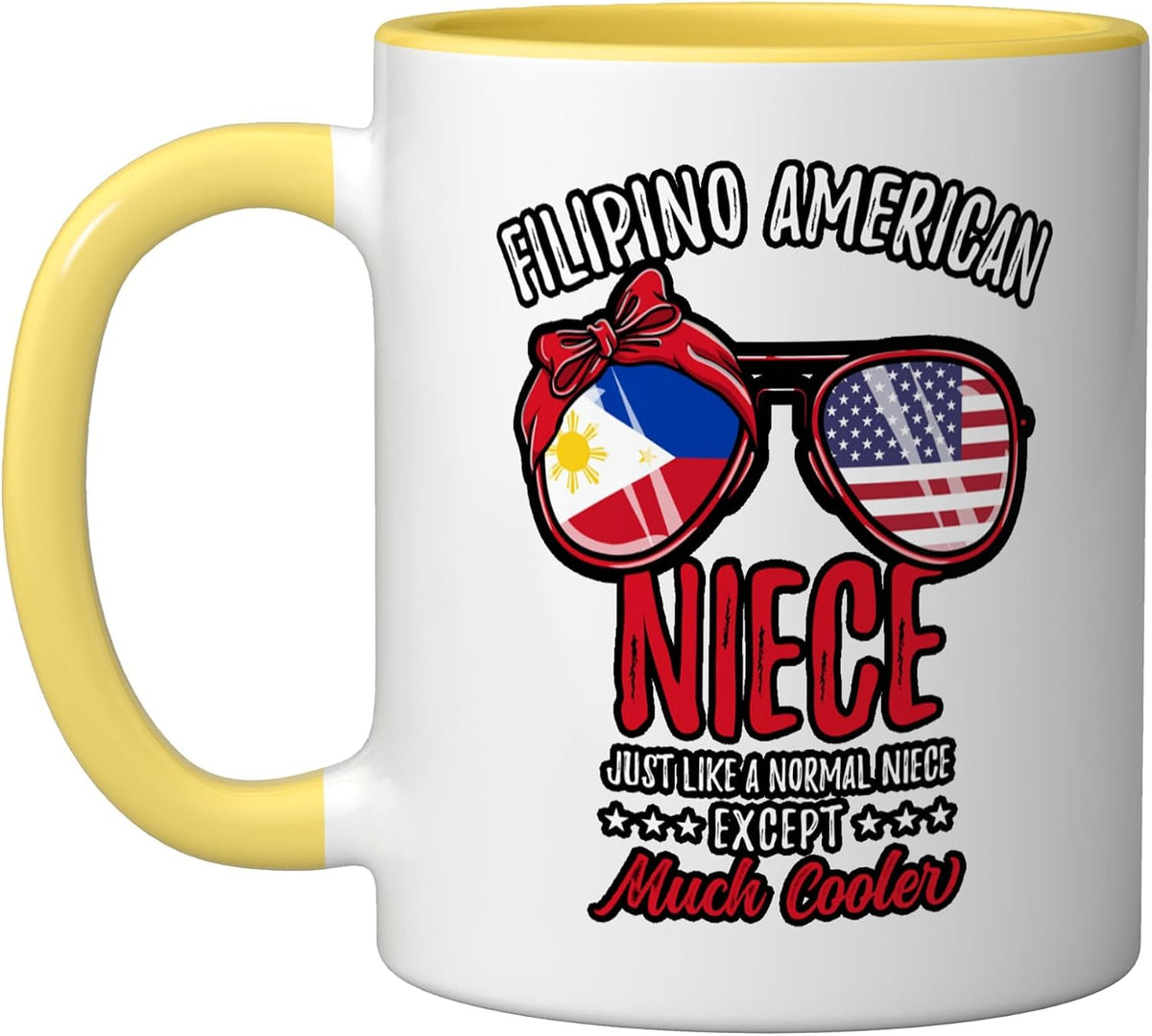 Cool Filpino American Niece Filipino Family Christmas Ceramic Mug