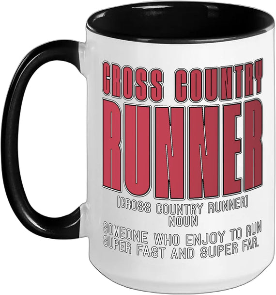 Cross Country Runner Someone Who Race Cross Country Ceramic Mug