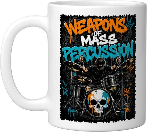 Weapons Of Mass Percussion Skull Mug