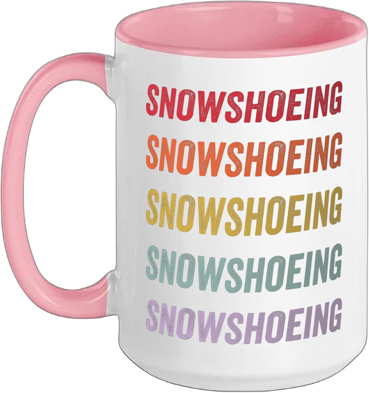 Snowshoeing Winter Ceramic Mug
