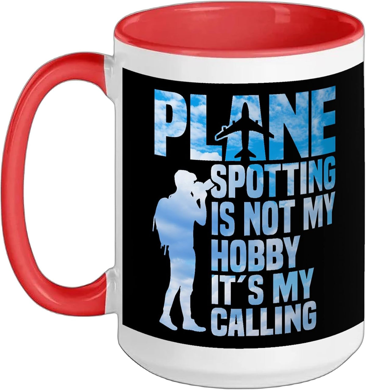 Planespotting Airplane Aircraft My Calling Plane Spotter Ceramic Mug