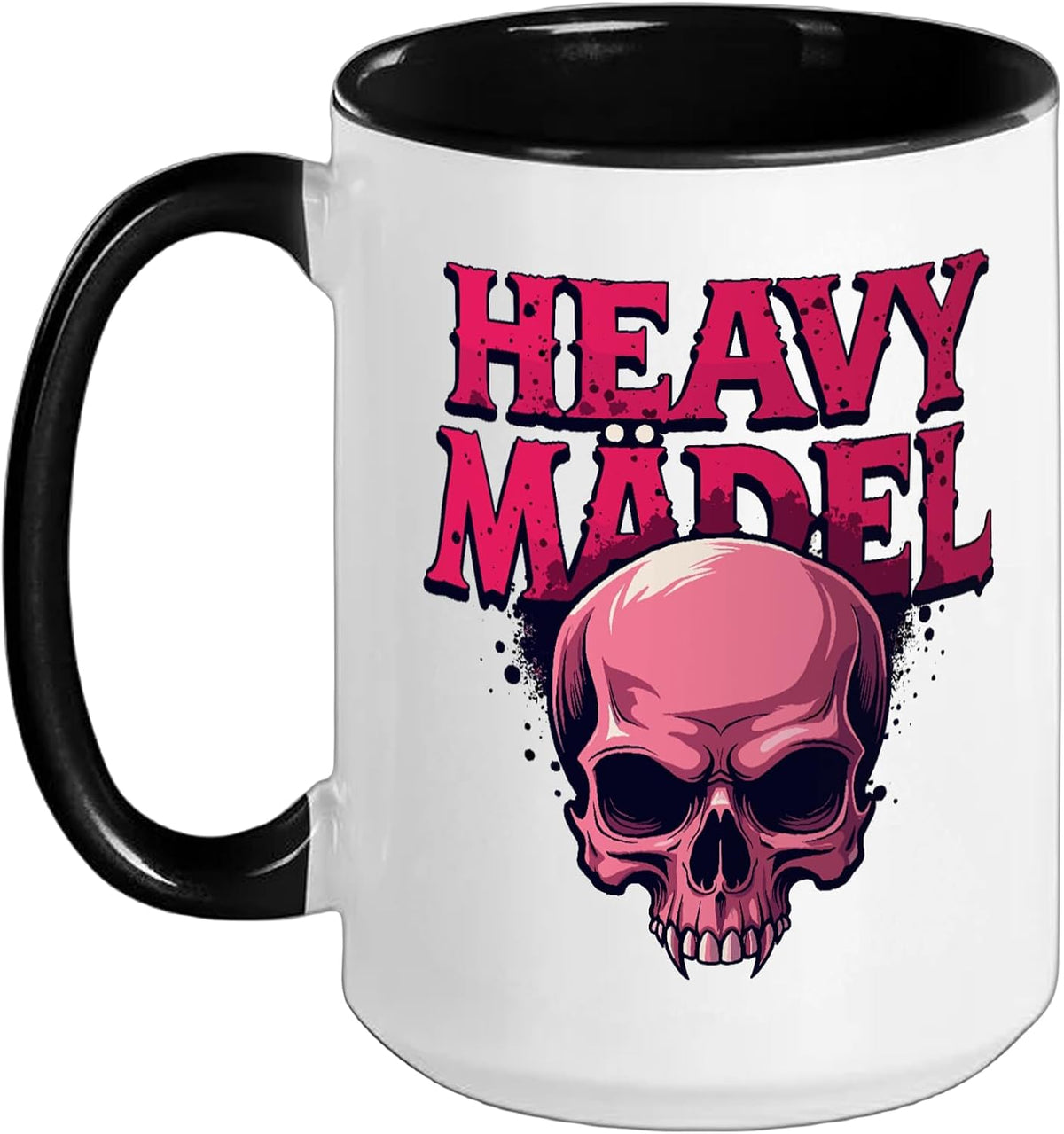 Biker Rocker Woman, Heavy Rock, Punk Girls, Hard Metal Ceramic Mug
