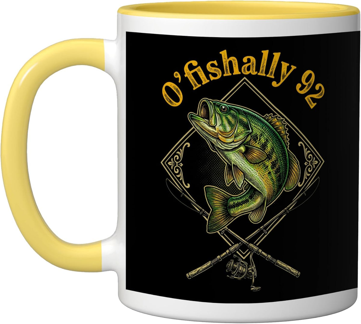 Oishally 92 Bass Fishing Angler Ceramic Mug