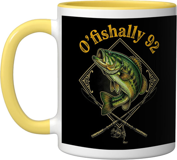 Oishally 92 Bass Fishing Angler Ceramic Mug