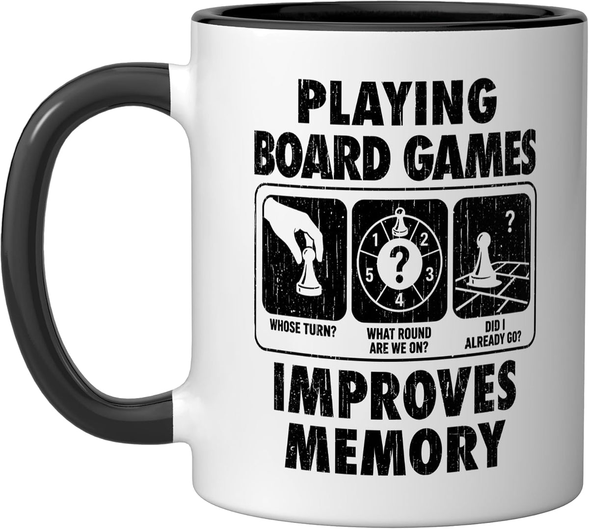 Playing Board Games Improves Memory Tabletop Gamer Ceramic Mug