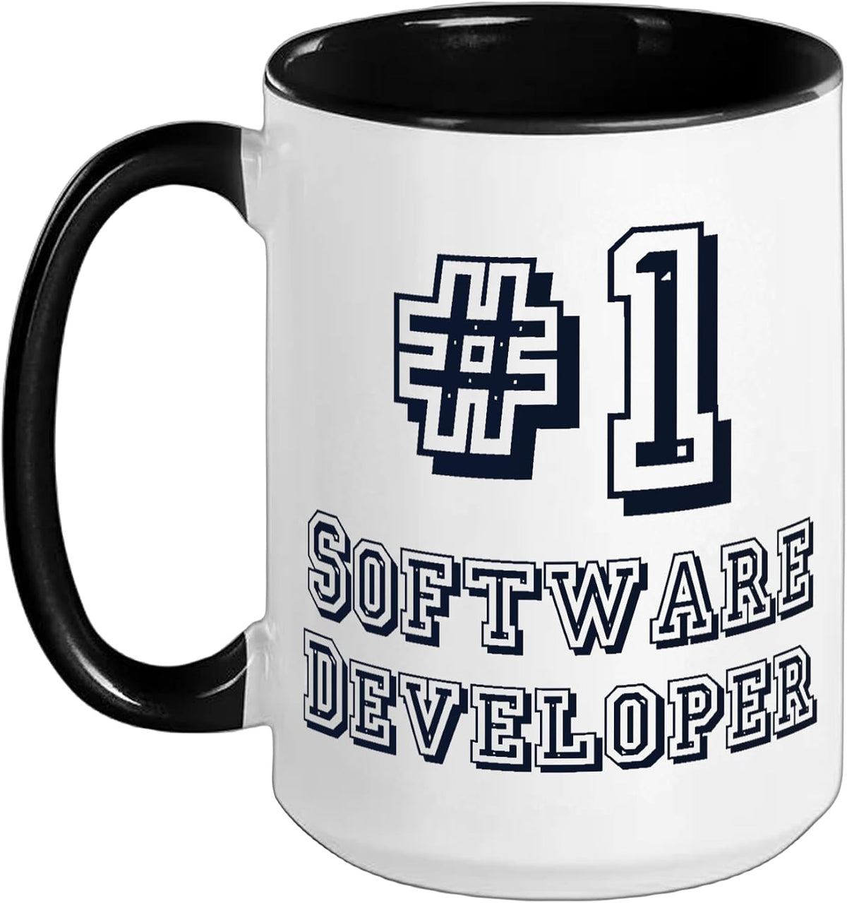 #1 Software Developer Engineer Full Stack Software Ceramic Mug