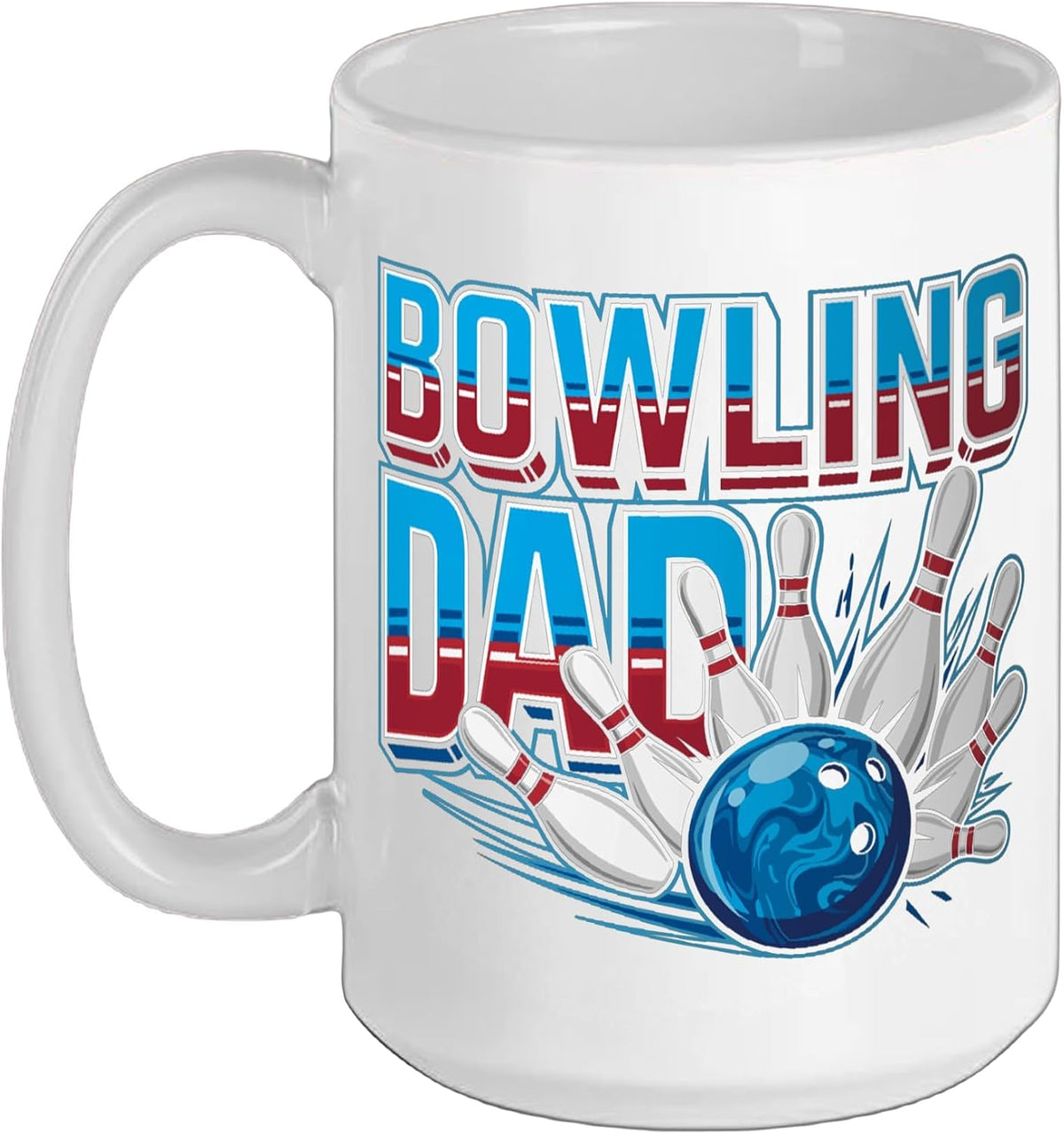 Bowler Bowling Dad Christmas Ceramic Mug