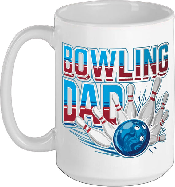 Bowler Bowling Dad Christmas Ceramic Mug