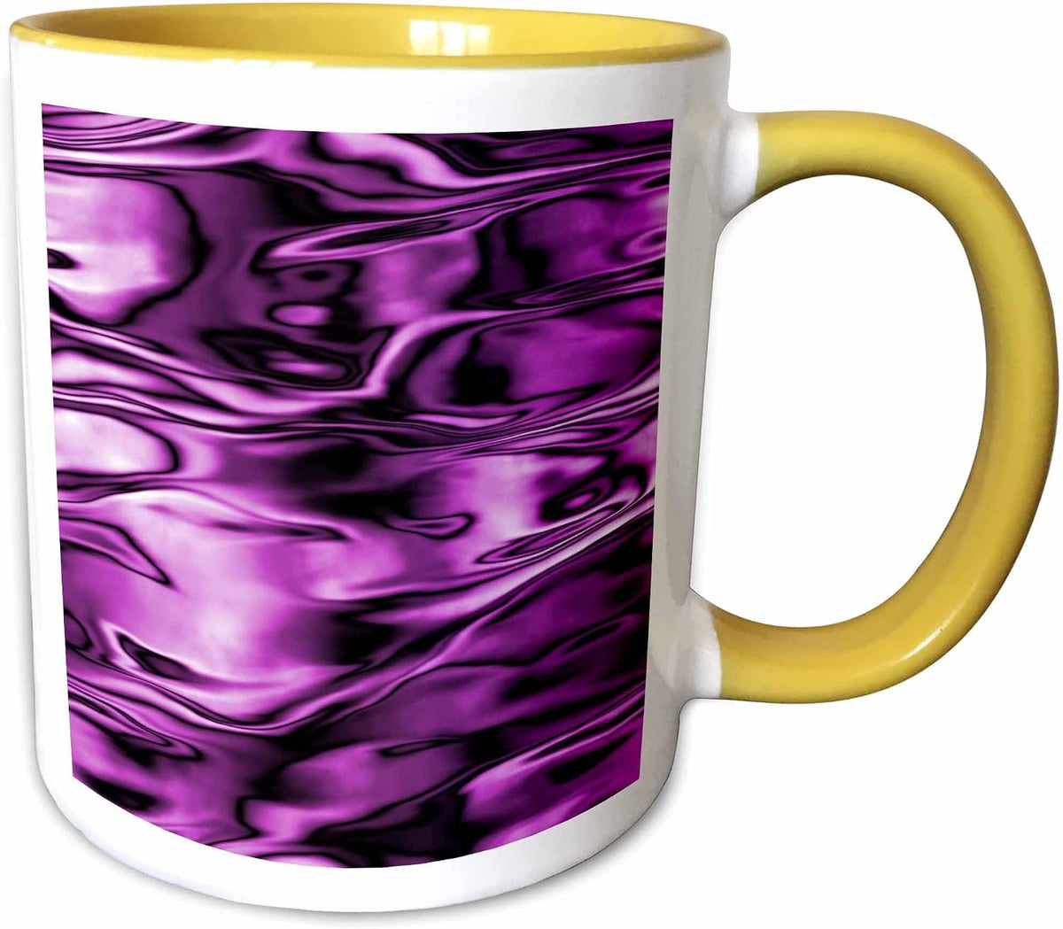 Purple Liquid Metal Look - One Dimensional Ceramic Mug