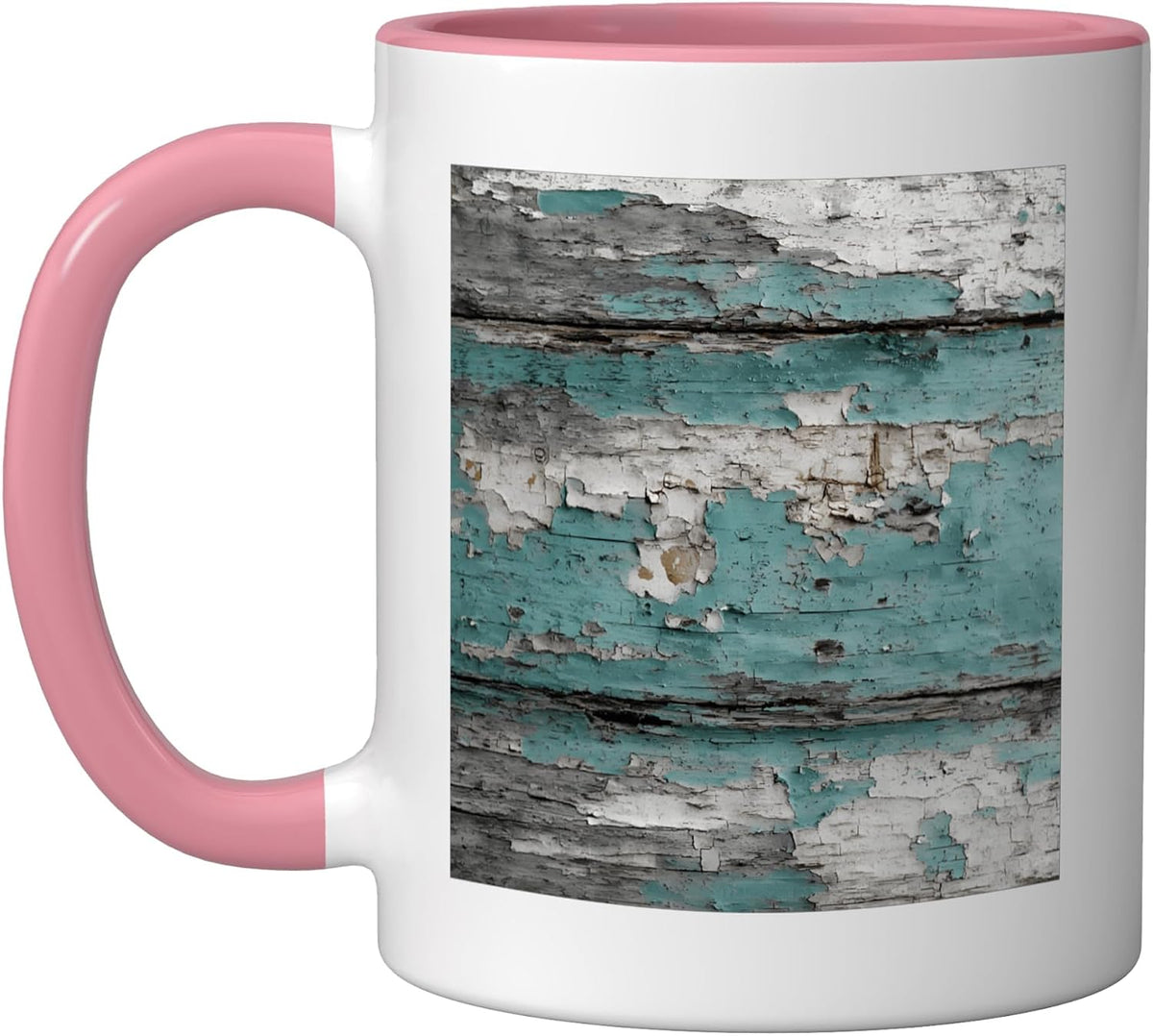 Peeling Paint Grunge Pattern Abstract Motif Ceramic Mug