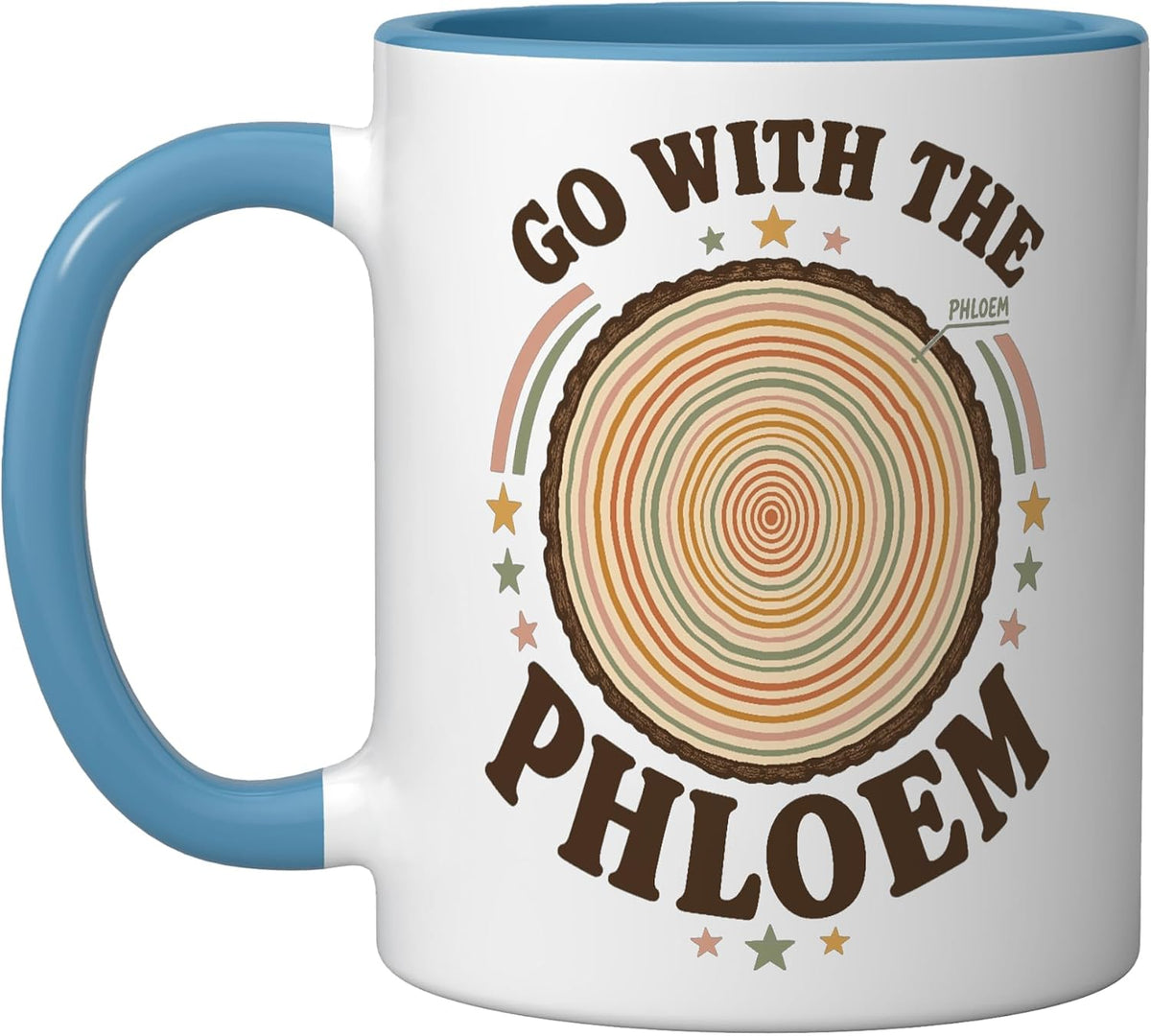 Go With The Phloem Tree Rings Pun Ceramic Mug
