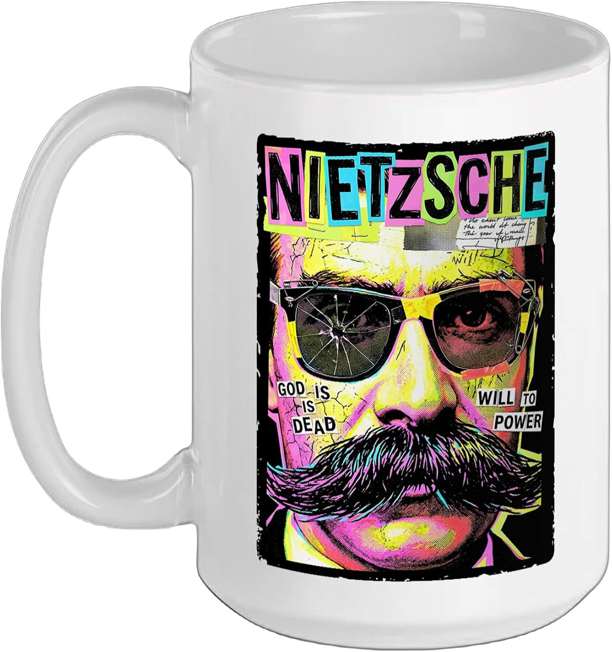 Friedrich Nietzsche Nietzscheanism Funny Pop Art Ceramic Mug