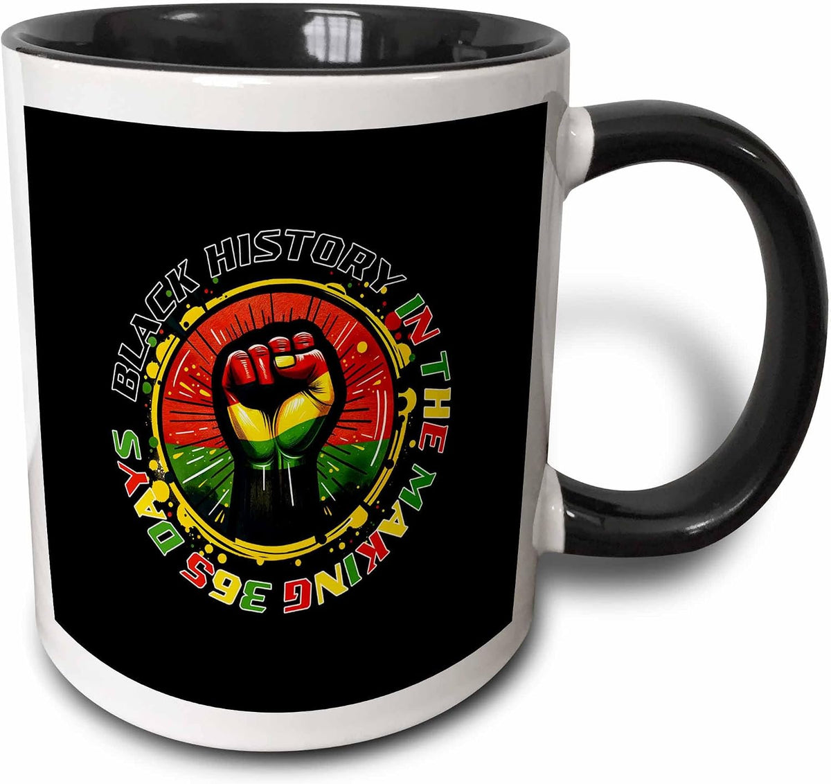 Black History In Making Colorful Round Ceramic Mug