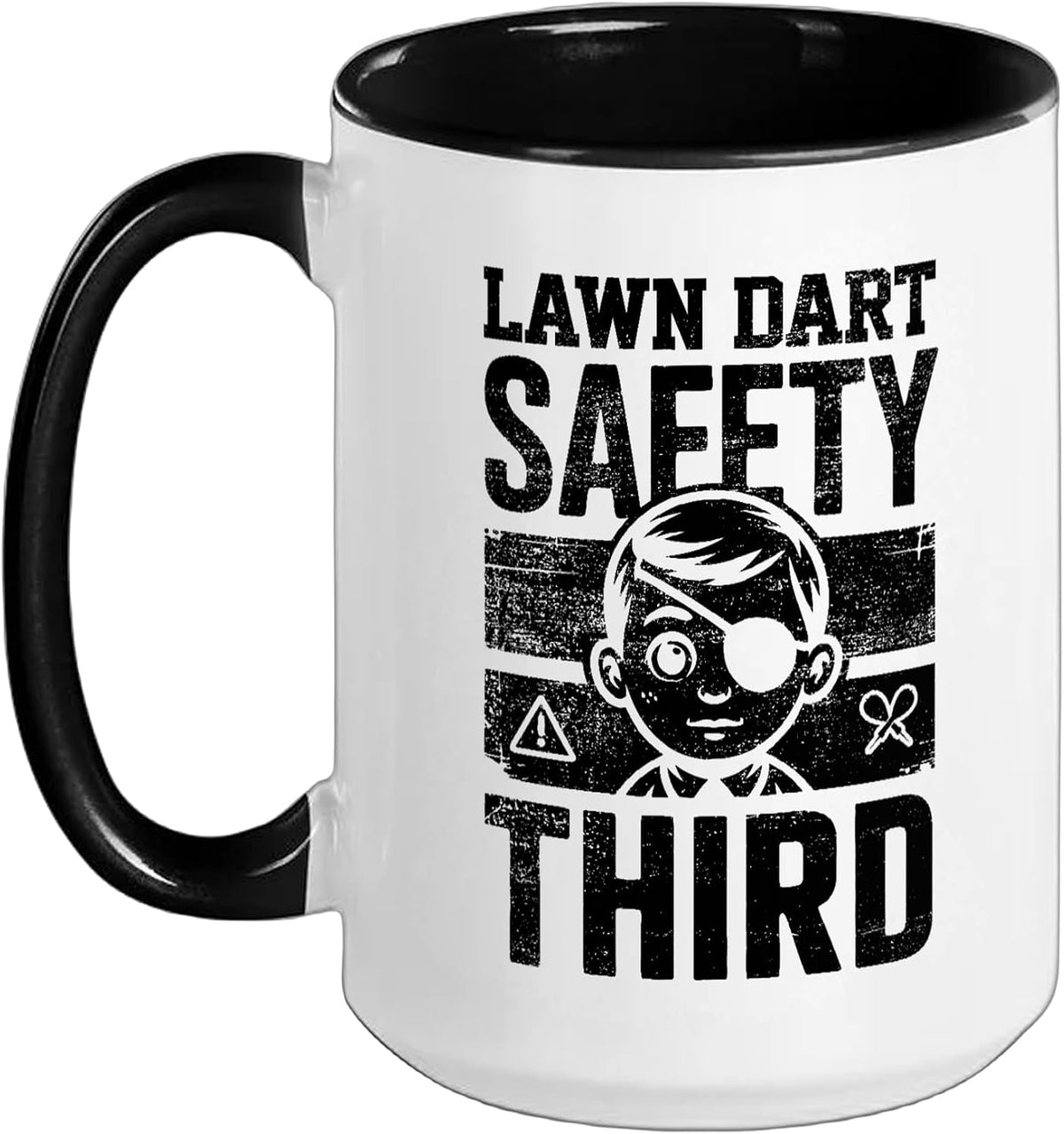 Funny Lawn Darts 1970s Nostalgic Yard Darts Player Ceramic Mug