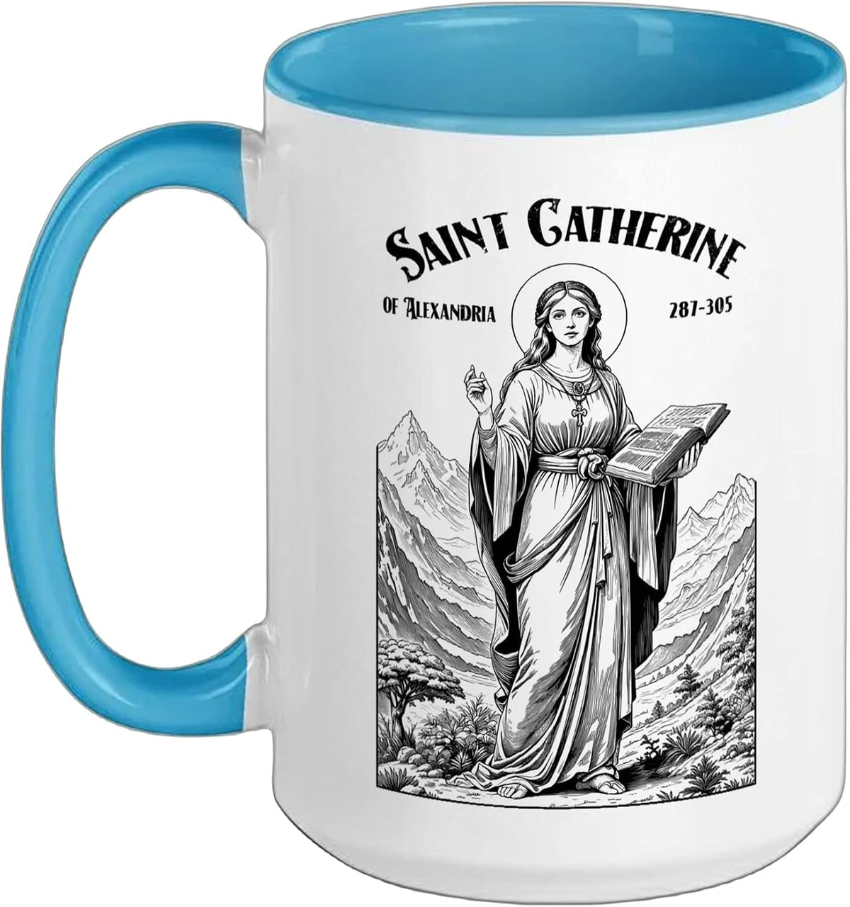Philosophy Philosopher Patron Saint Catherine Philosophers Ceramic Mug