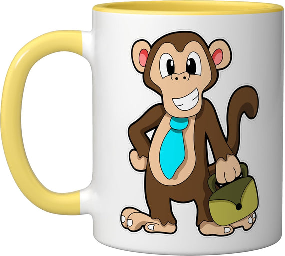 Monkey Handbag Ceramic Mug