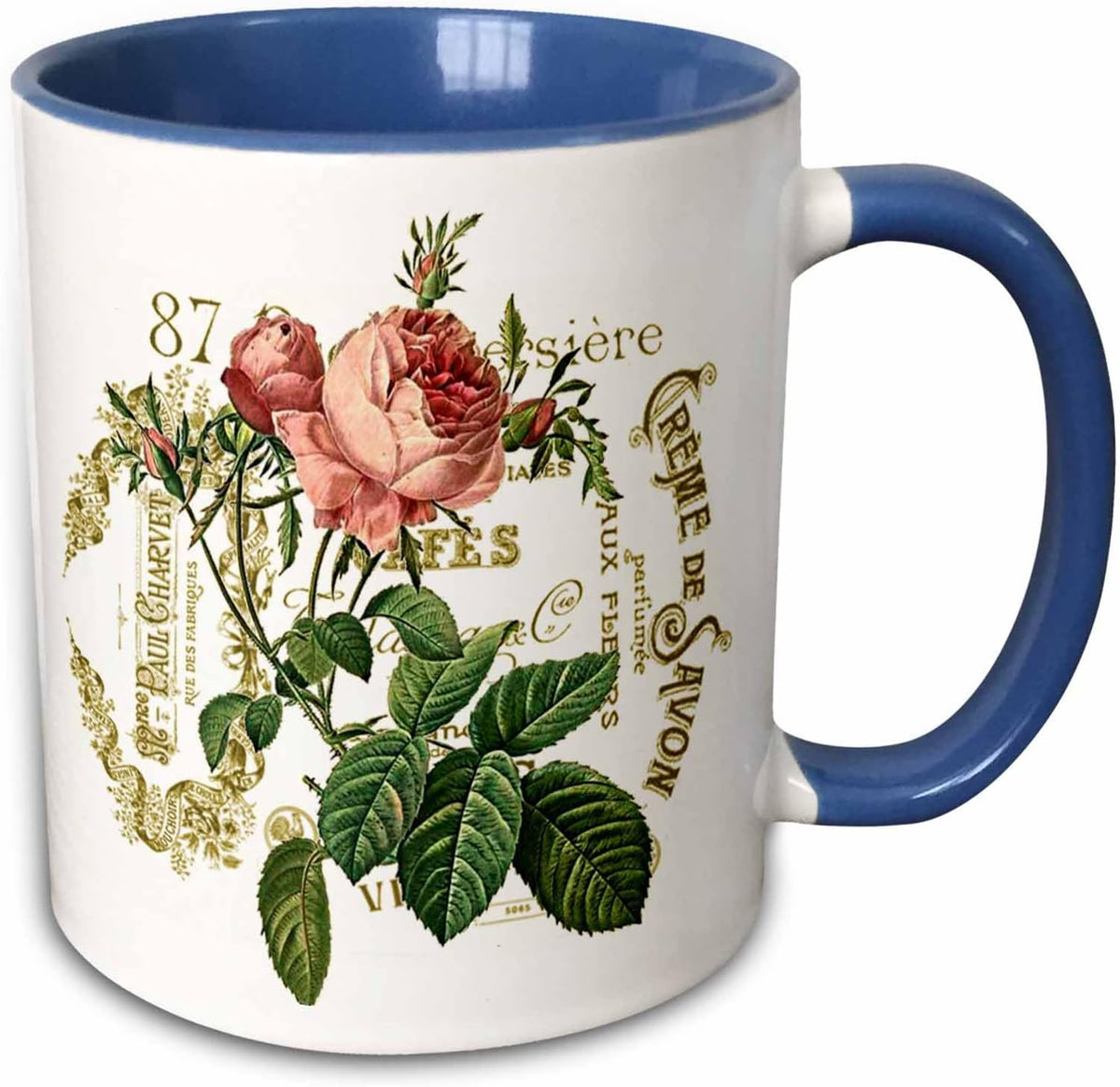 Ps Vintage - French Pink Rose Ceramic Mug