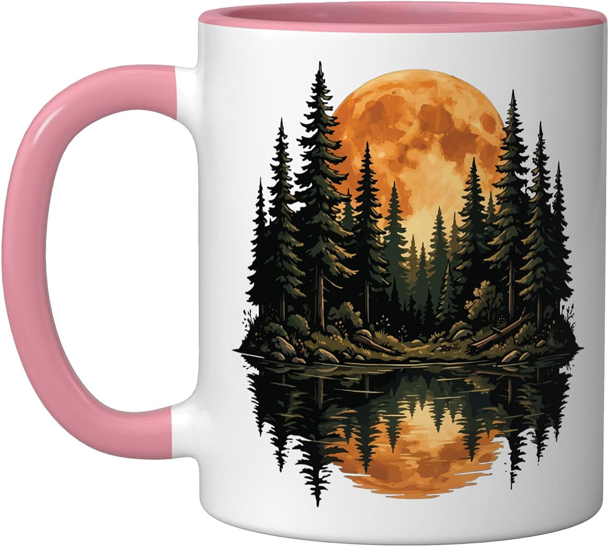 Forest Moon Nature Outdoor Ceramic Mug