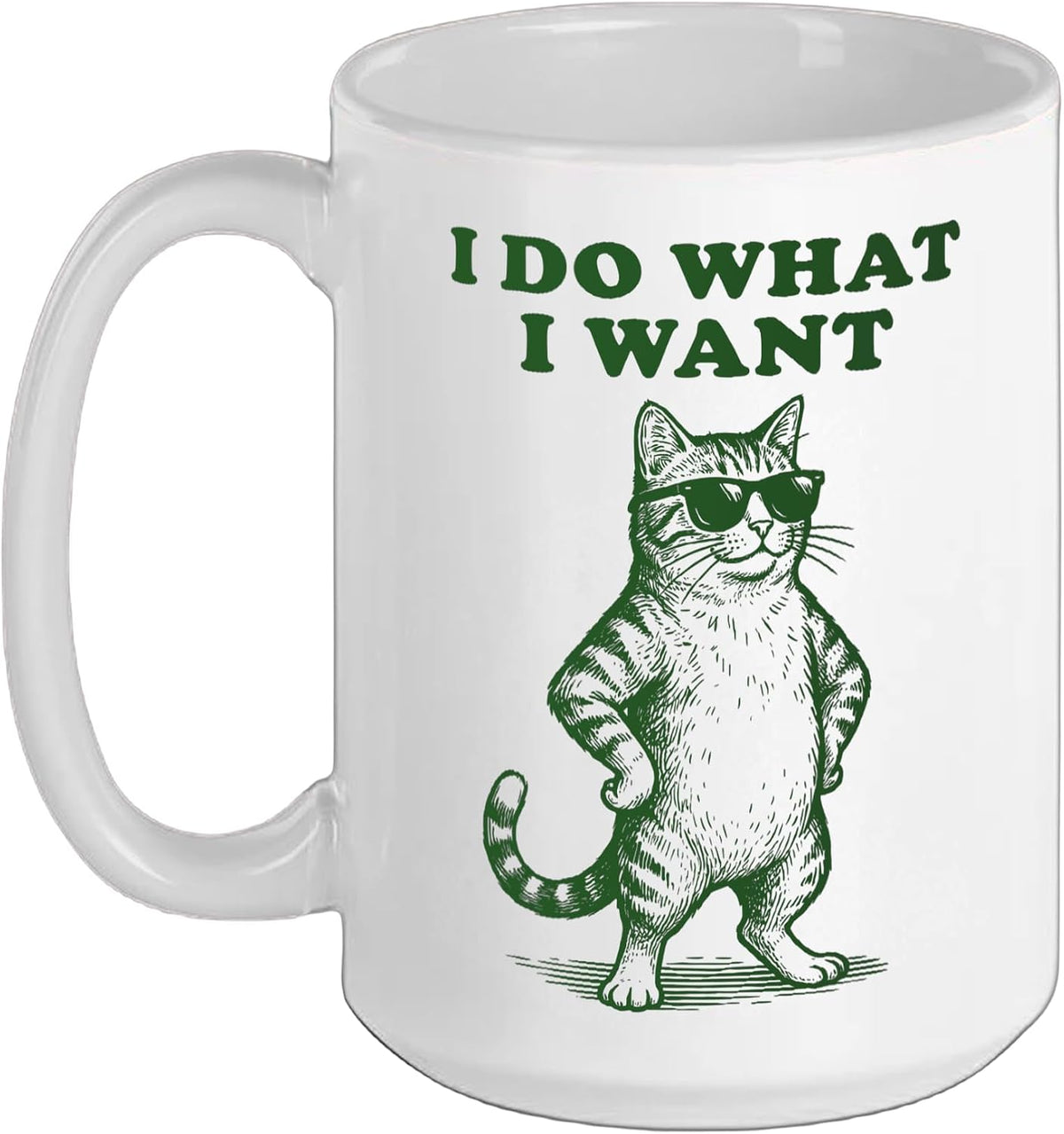 I Do What I Want Cat Ceramic Mug
