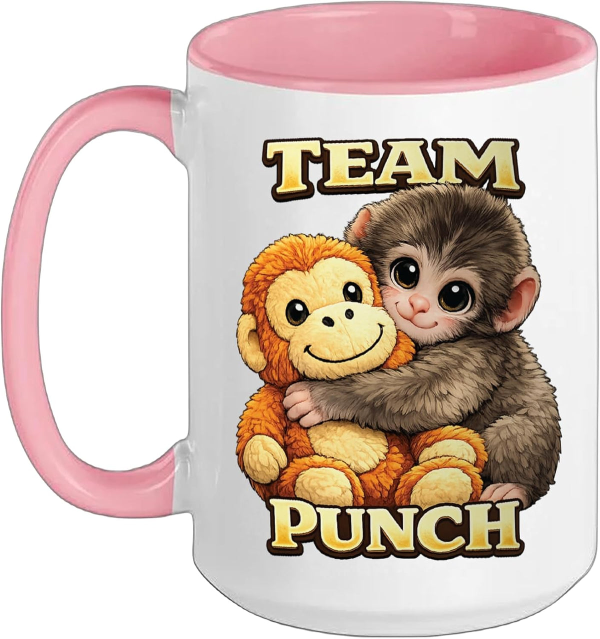 Team Punch The Monkey Ceramic Mug