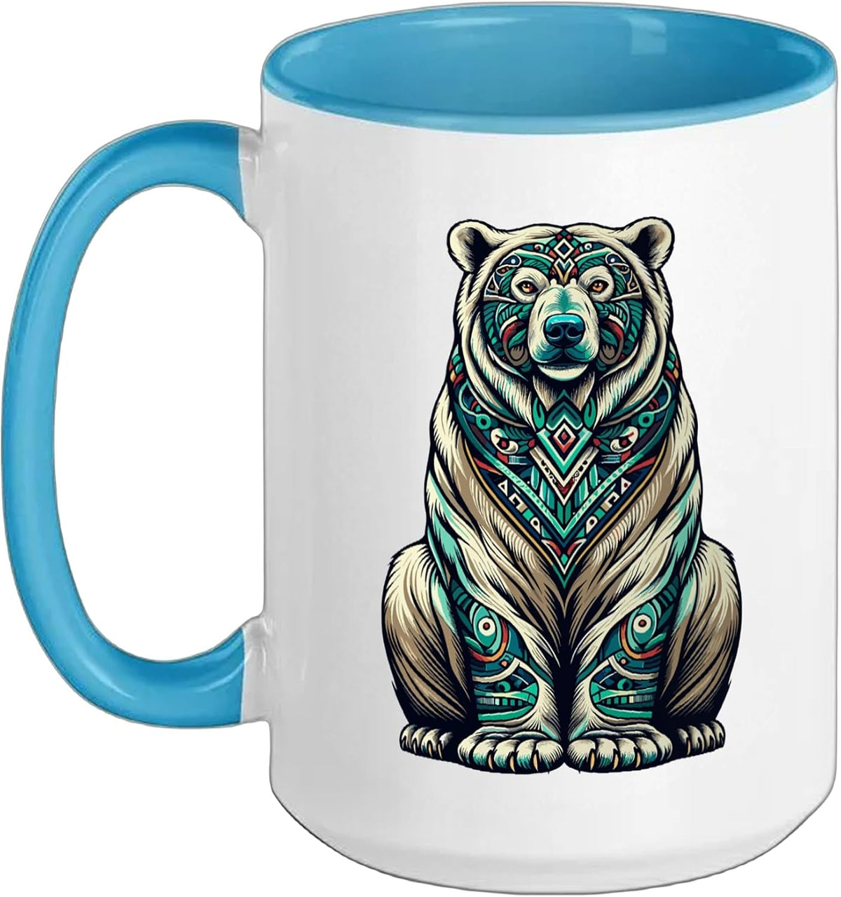 Mandala Art Polar Bear Bears Ceramic Mug