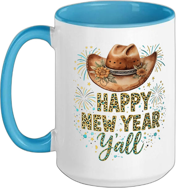 Wild West Cowgirl New Year Ceramic Mug