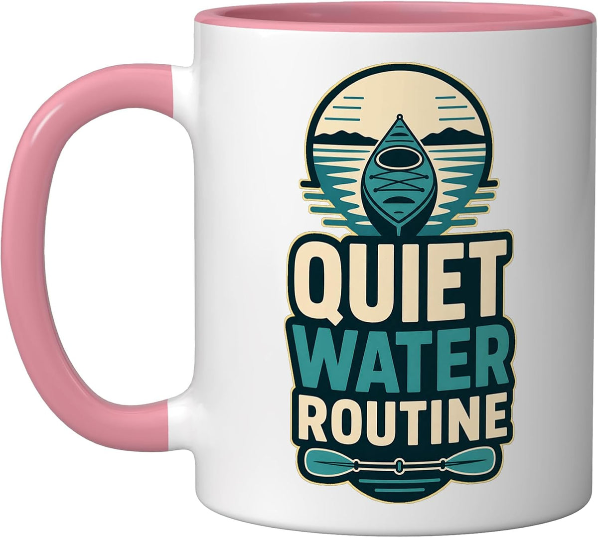 Quiet Water Routine Kayak Paddle Lake Ceramic Mug