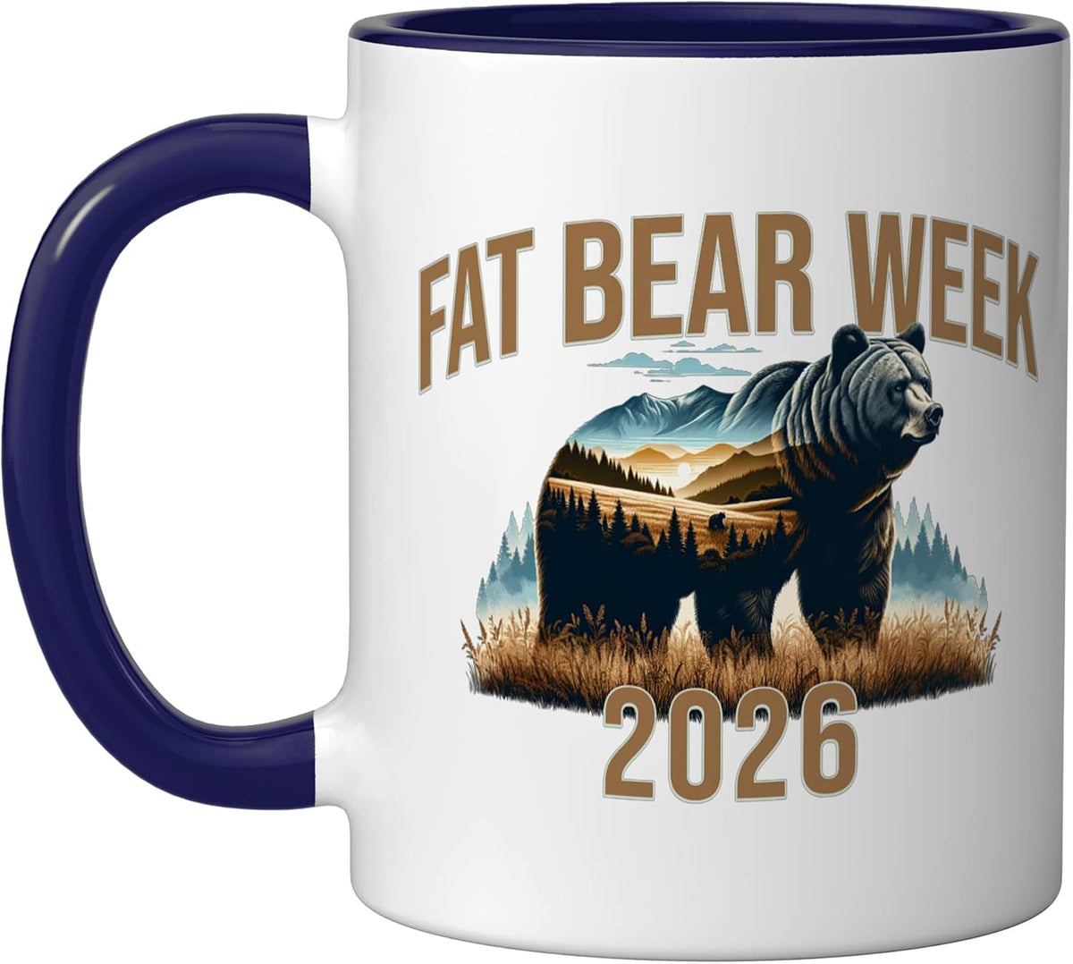 Fat Bear Week 2026 Retro Ceramic Mug