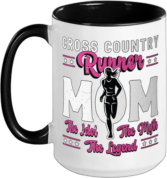 Cross Country Runner Mom Loves Running Cross Country Ceramic Mug