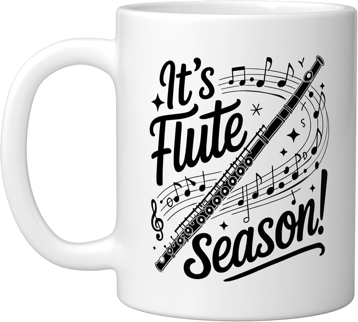 Flute Mom Marching Band Competition Proud Musician Season Ceramic Mug