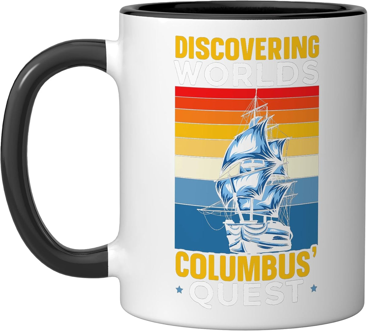 Discovering Worlds Columbus' Quest Columbus Day Ceramic Mug