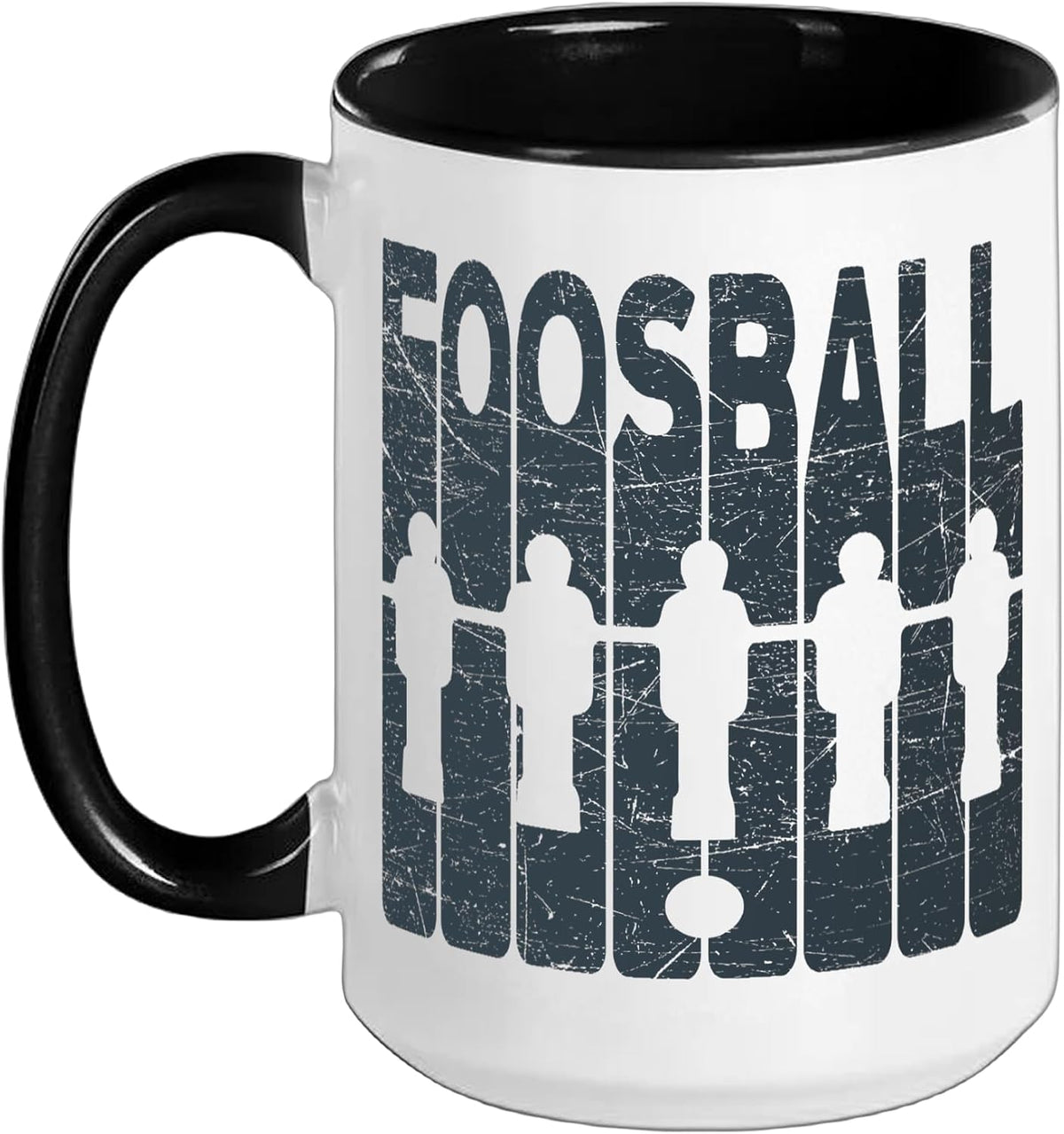 Foosball Vintage Table Soccer Retro Foosball Player Ceramic Mug