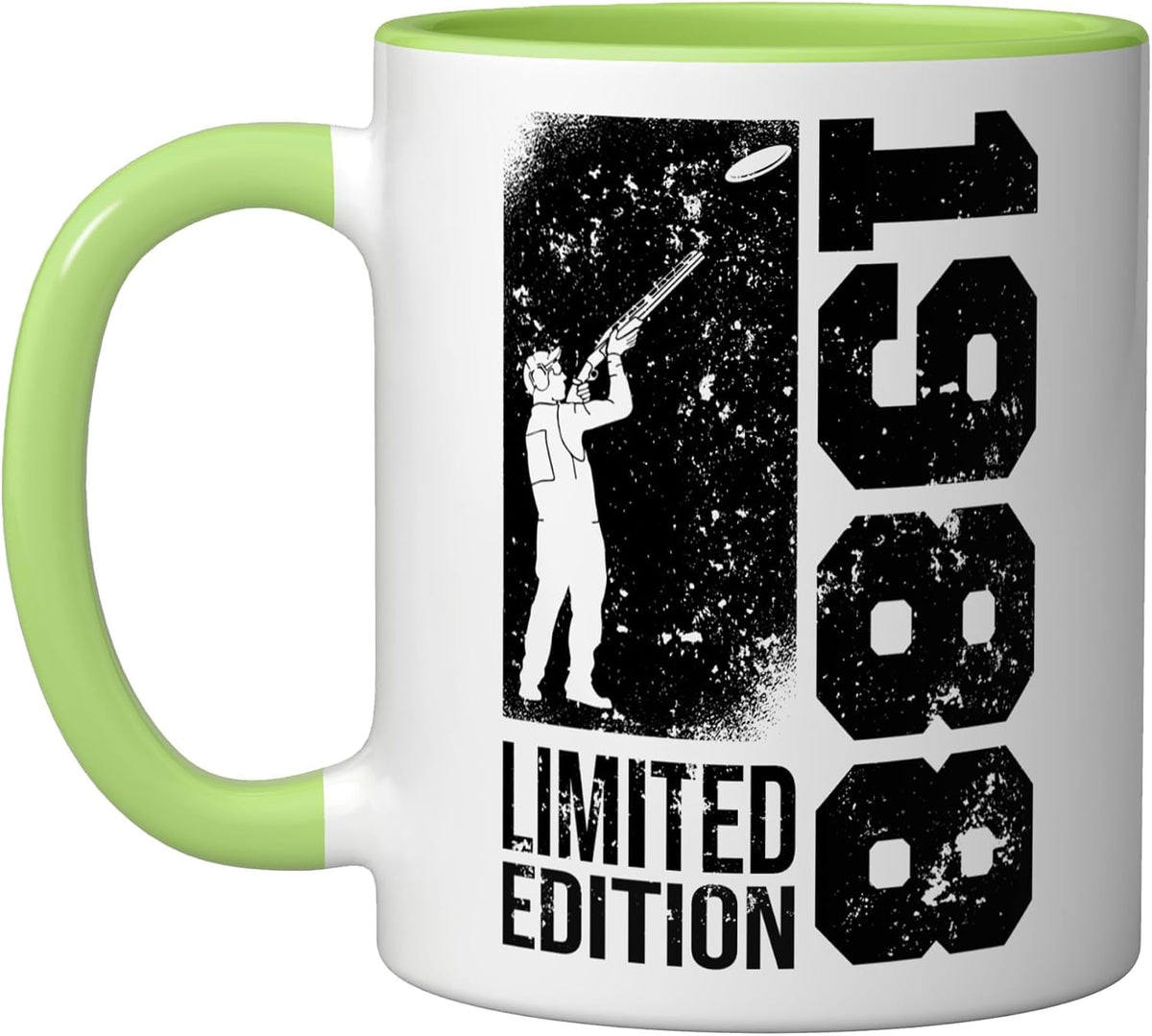 Clay Shooters Vintage 1988 Birthday Clay-Pigeons Shooting Ceramic Mug