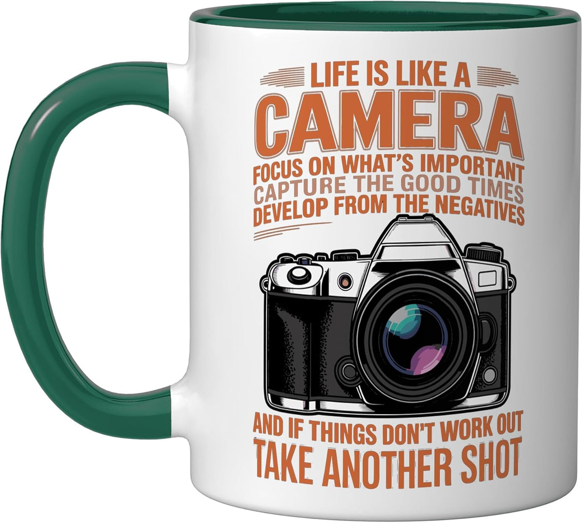 Life Is Like Camera Cameraman Photo Camera Photographer Ceramic Mug