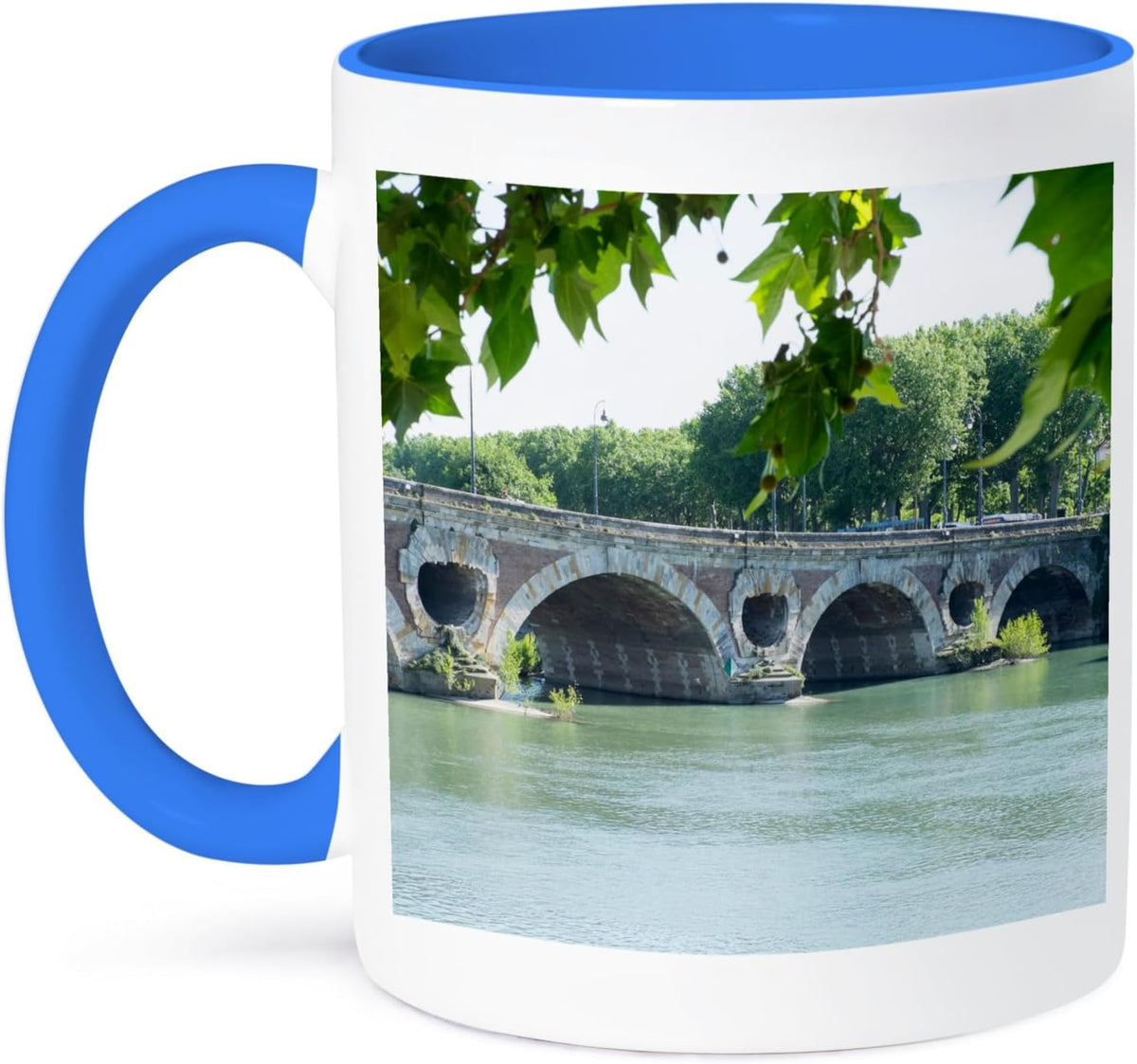 France, Toulouse, Pont Neuf Bridge Ceramic Mug