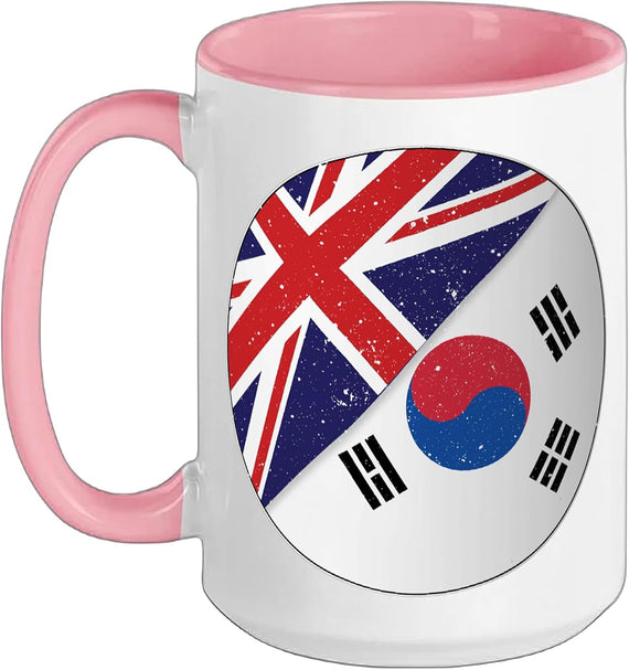 South Korean Flag Of Uk British Love South Korean Ceramic Mug