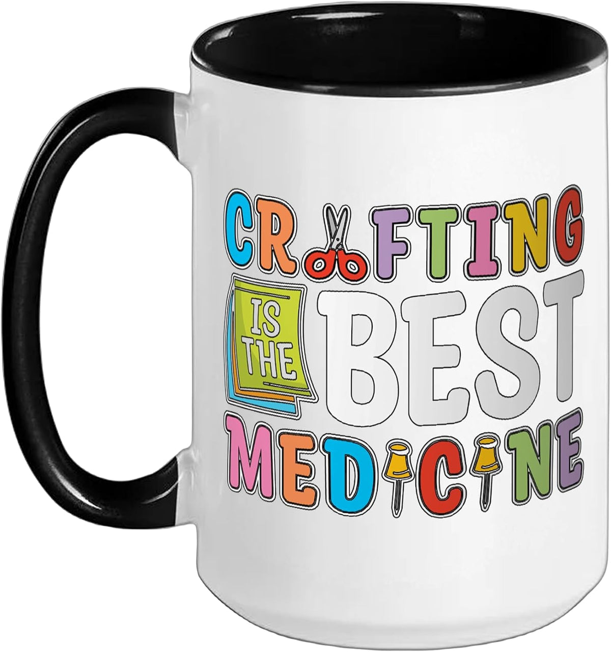 Crafting Is The Best Loves Decorative Artwork Scrapbooking Ceramic Mug