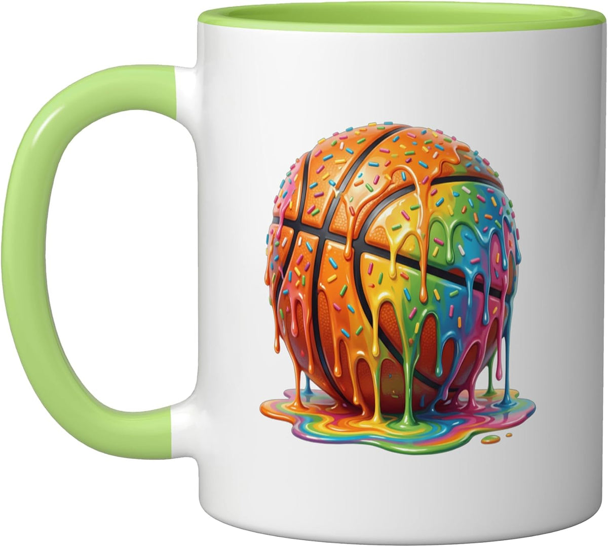 Drip Basketball Ice Cream Lover Dripping Basketball Player Ceramic Mug