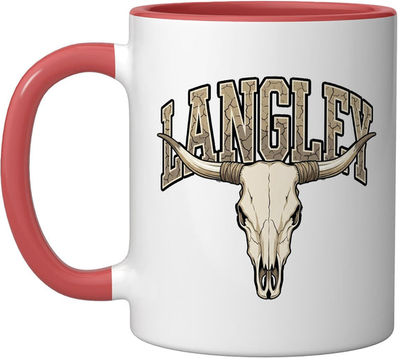 Langley Western Bull Skull Country Ceramic Mug