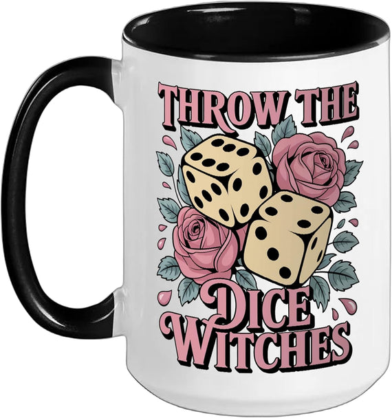 Throw Dice Witches Bunco Night Lover Game Ceramic Mug