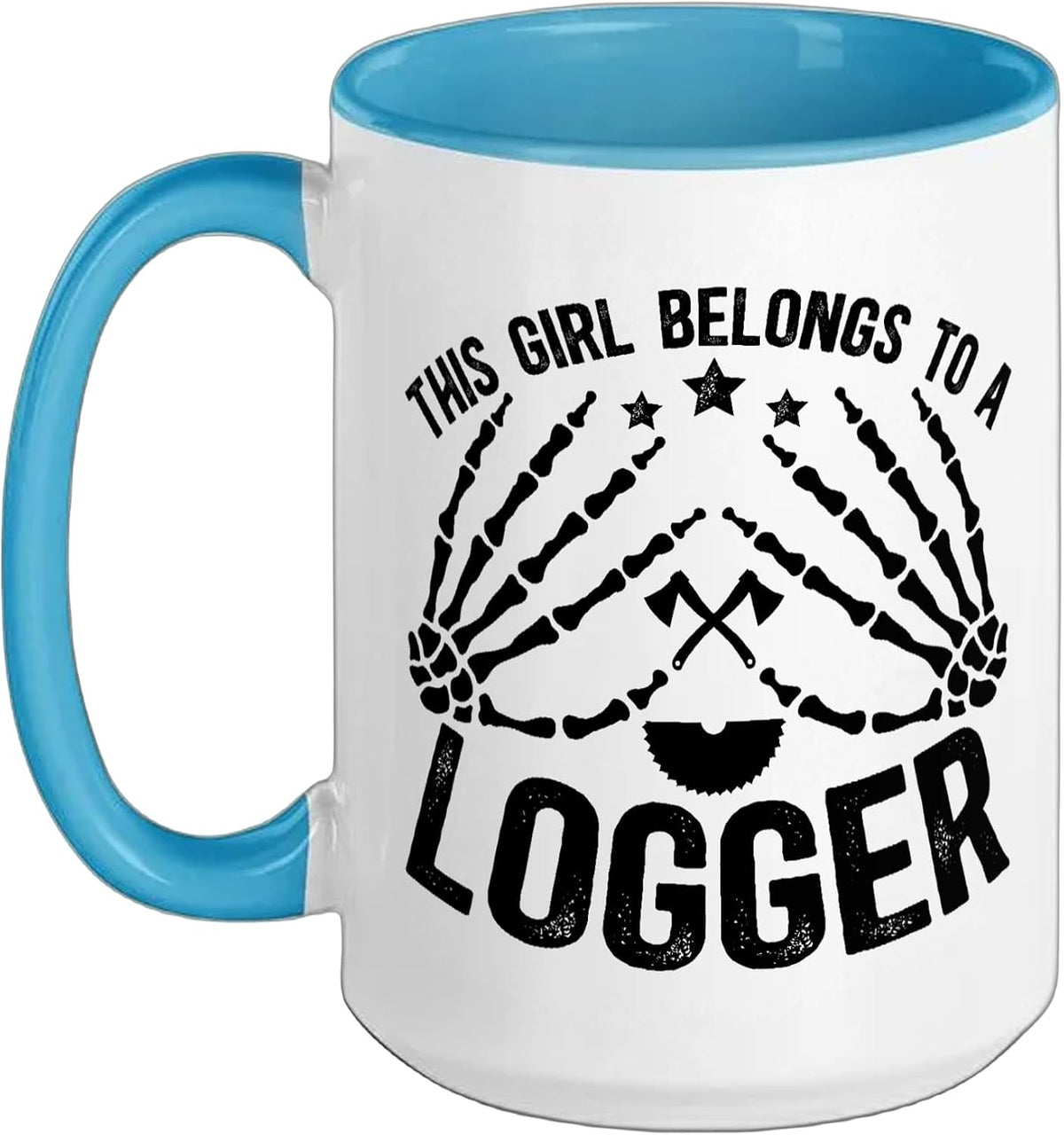 This Girl Belongs To A Logger Wife Of A Logger Christmas Ceramic Mug