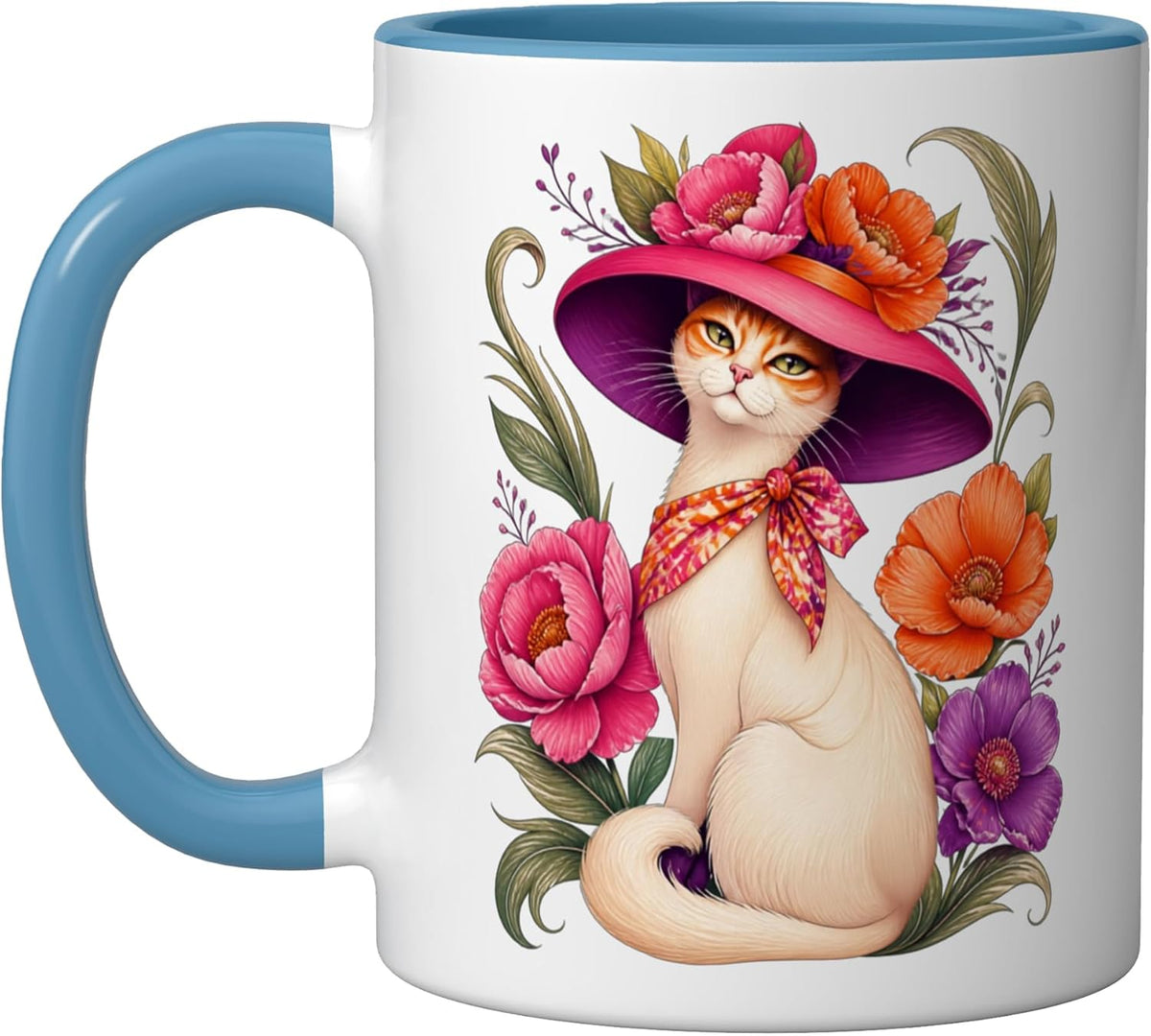 Cat Motif Art Design Gifts Cute Kitten Ceramic Mug