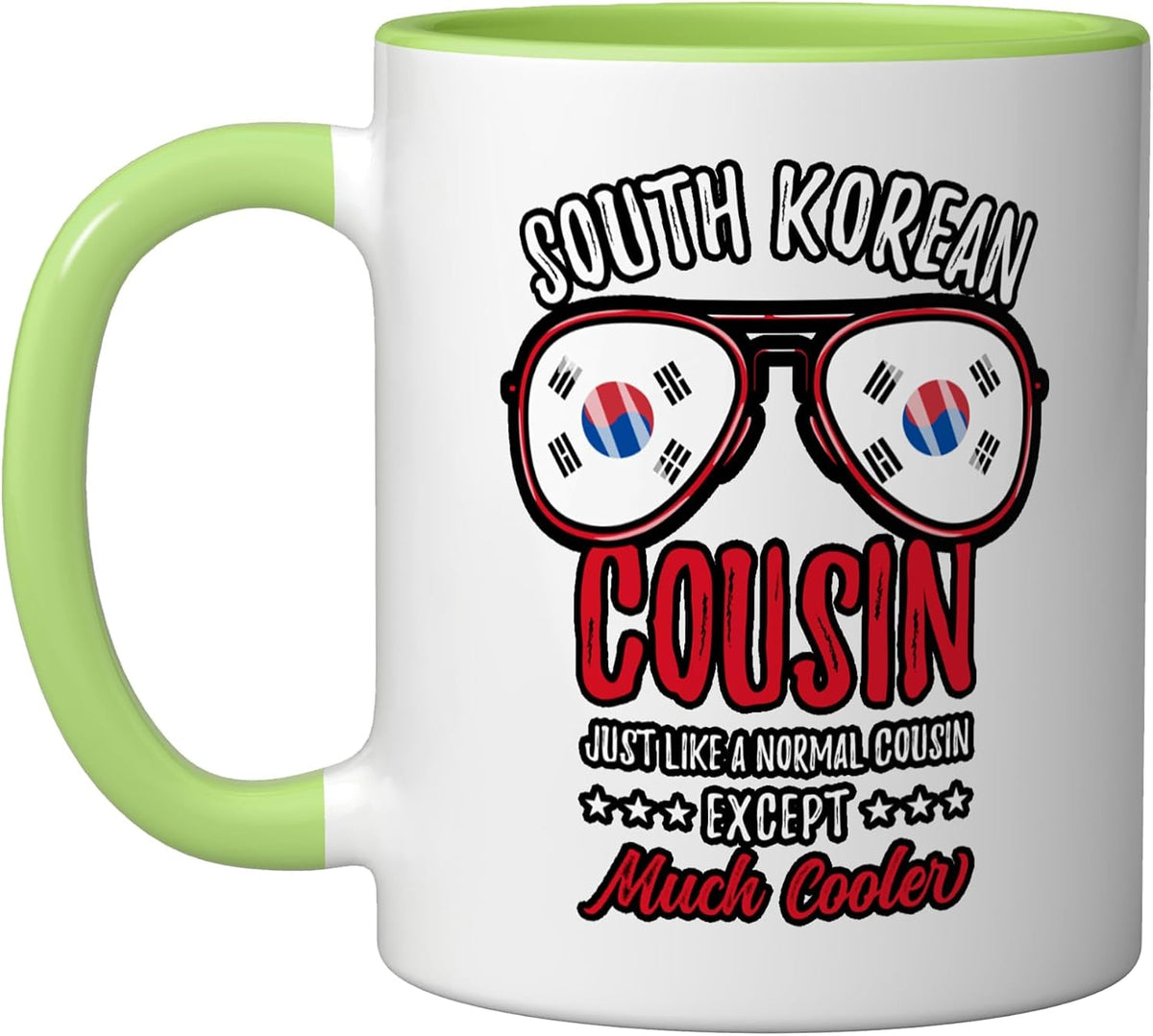 Cool South Korean Cousin Sunglasses South Korean Family Ceramic Mug
