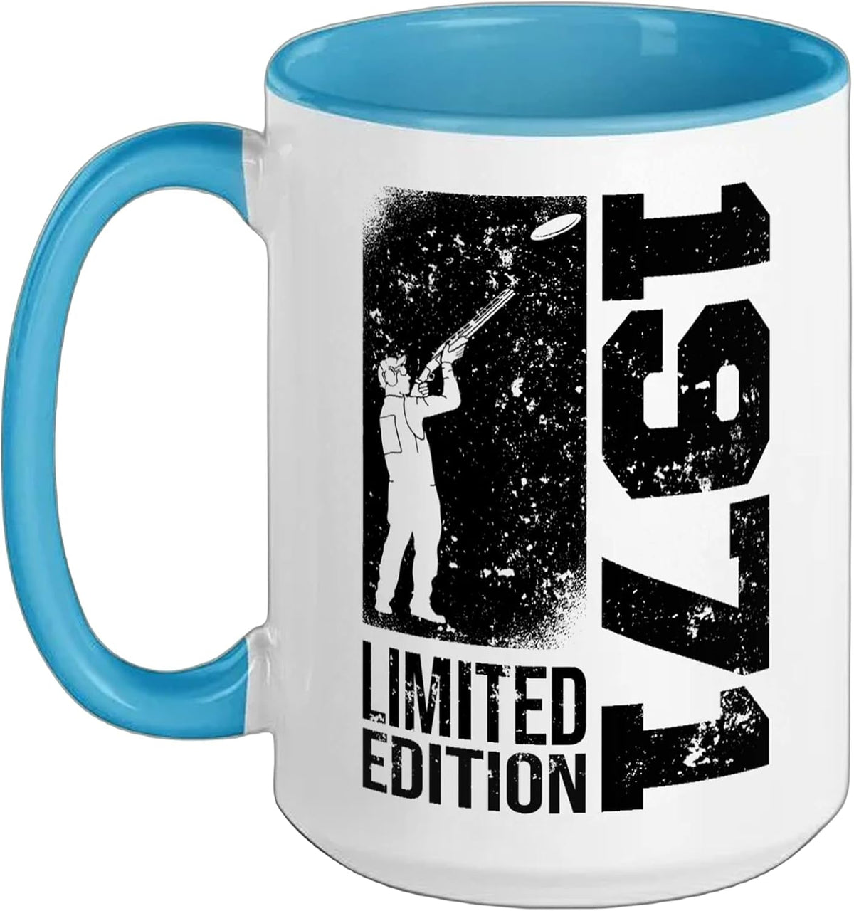 Clay Shooters Vintage 1971 Birthday Clay-Pigeons Shooting Ceramic Mug