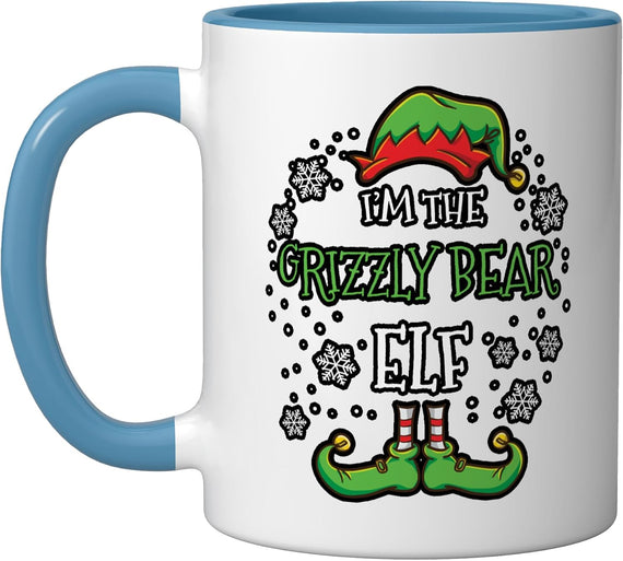 Im The Grizzly Bear Elf Christmas Ceramic Mug