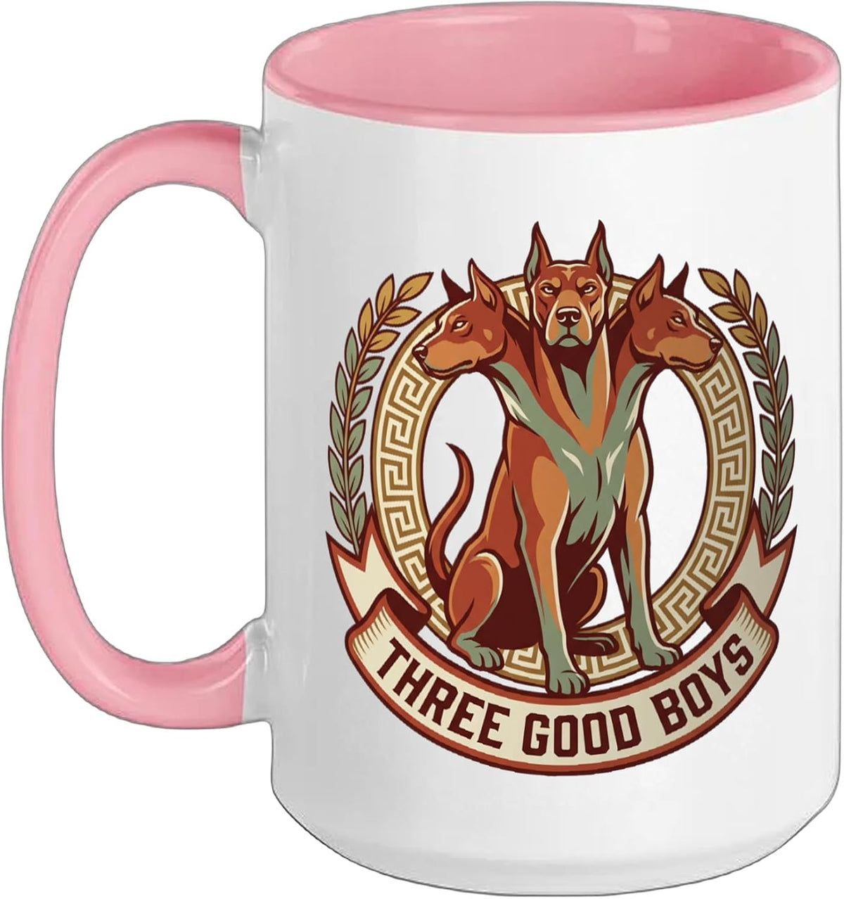 Cerberus Three Headed Dog Greek Mythology Guardian Crest Ceramic Mug