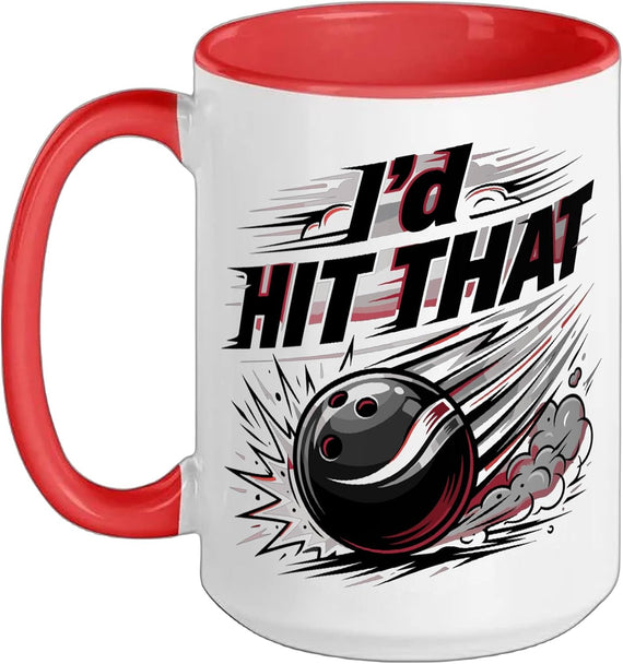 Bowler I'd Hit That Bowling Ceramic Mug